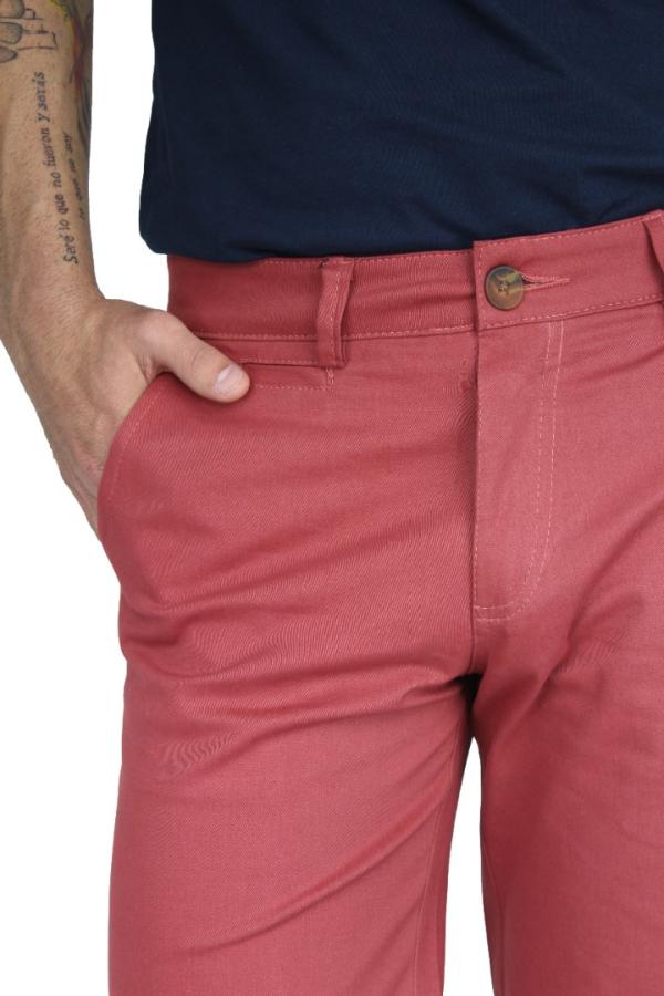 Bermuda Color Shedrón Slim Fit Stretch Para Caballero